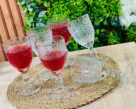 Coupe à Jus en Verre 6 pièces