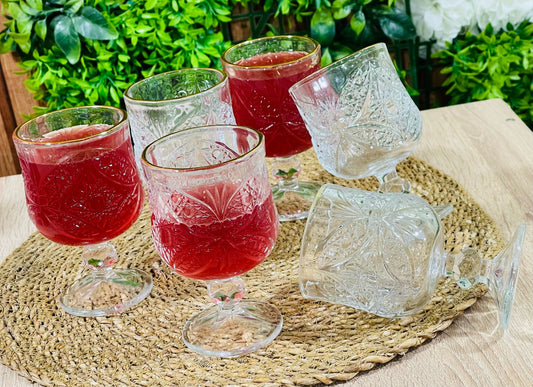 Coupe à Jus en Verre 6 pièces