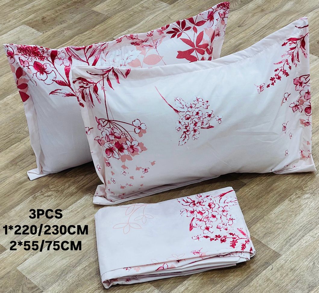 Drap 2 places 220*230/55*75cm ملحفة و قشور مخادد
