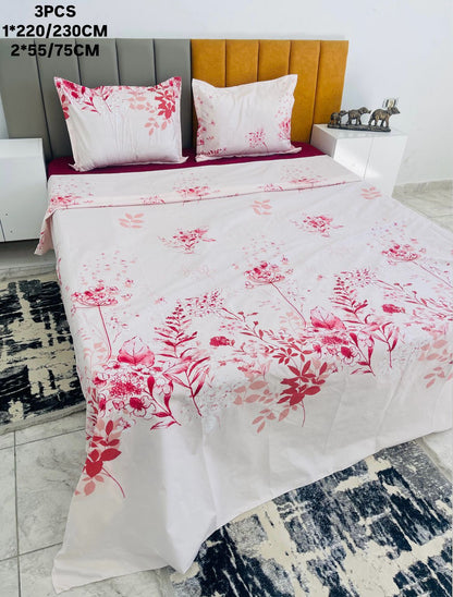 Drap 2 places 220*230/55*75cm ملحفة و قشور مخادد