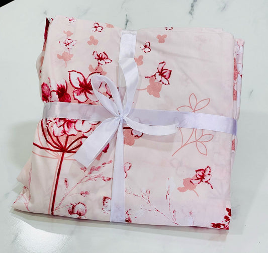 Drap 2 places 220*230/55*75cm ملحفة و قشور مخادد