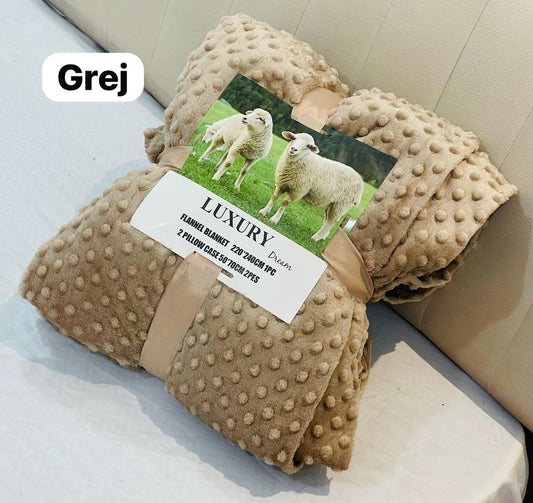 Drap2 places + 2 coussin دفايا
