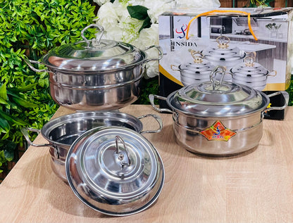 Série 3 Faitout  avec couvercle