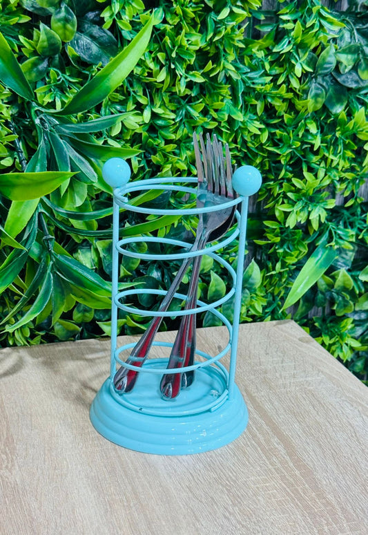 Support en métal bleu