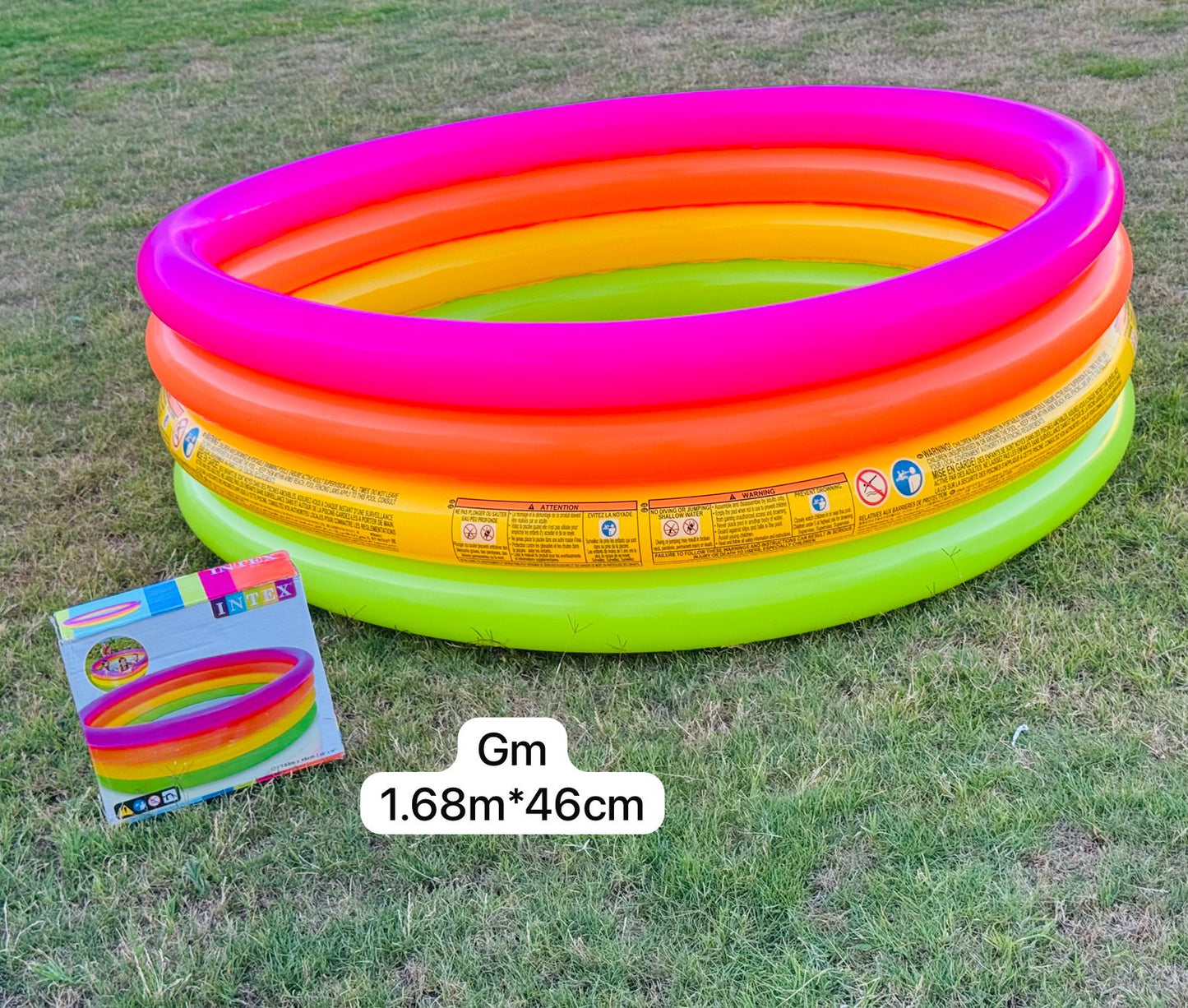 Piscine 4 anneaux 1.68⌀ x46cm GM
