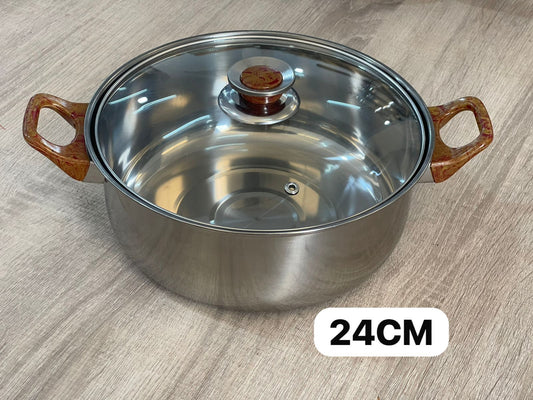 Marmite faitout 24cm طنجرة manche marron