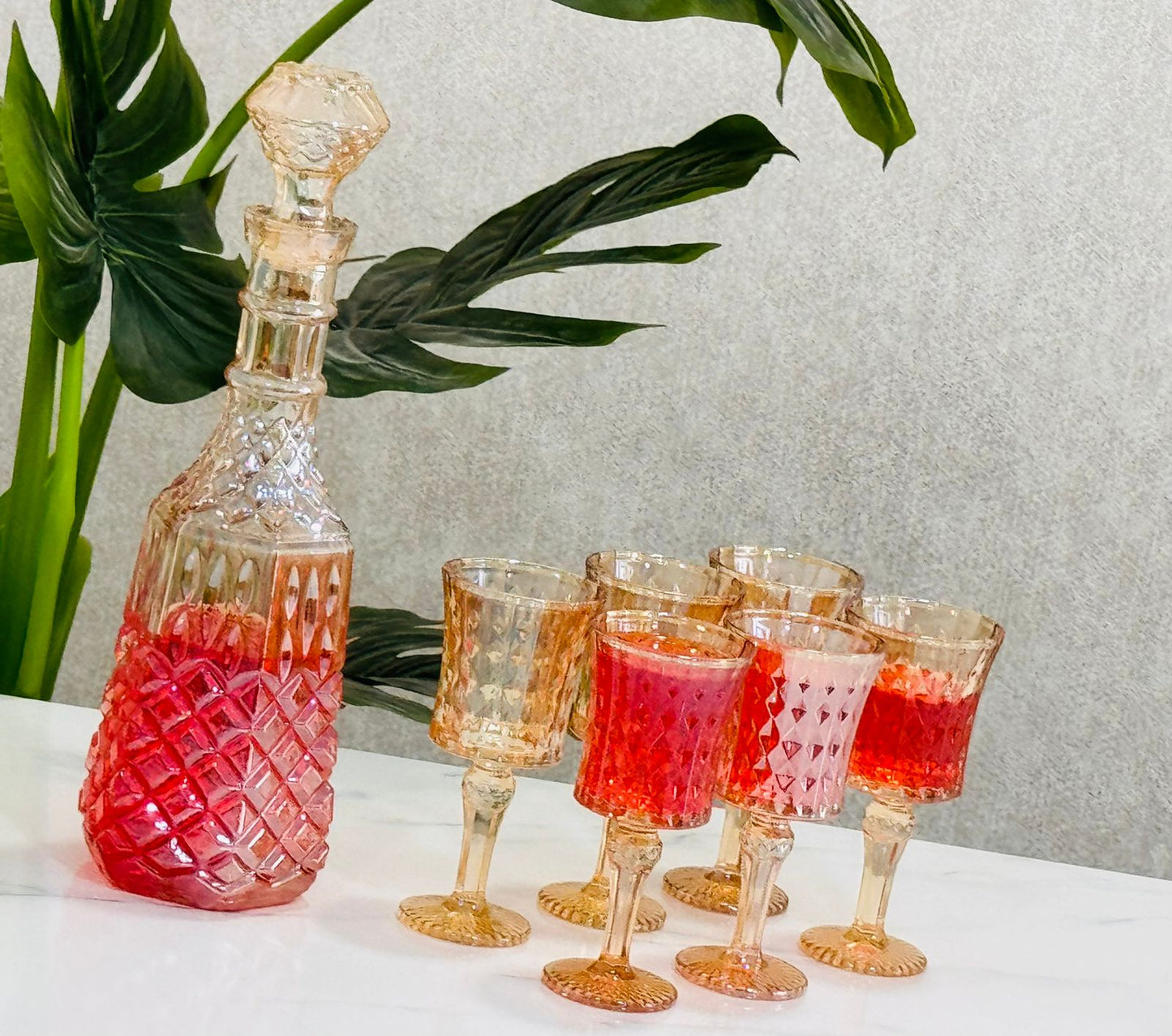 Service à eau 7 Pièces Avec Carafe En verre PACK
