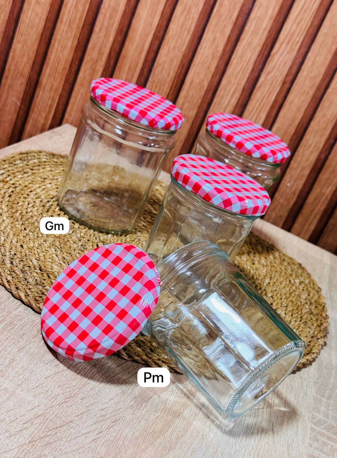 4 Boîtes a Épice en Verre 2PM+2GM