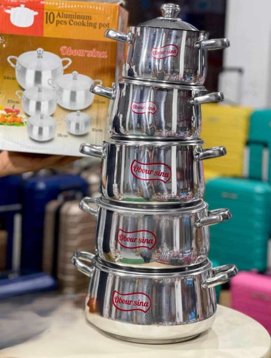 Service aluminium 10 pièces