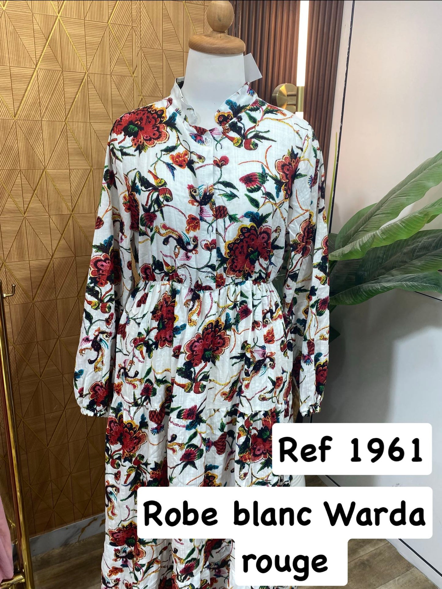 Robe fleur rouge