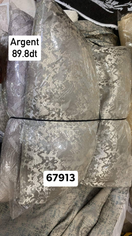 3 panneaux en argent "rideau"