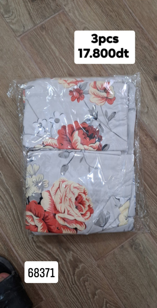 Drap 2 places 220*230/55*75cm ملحفة و قشور مخادد