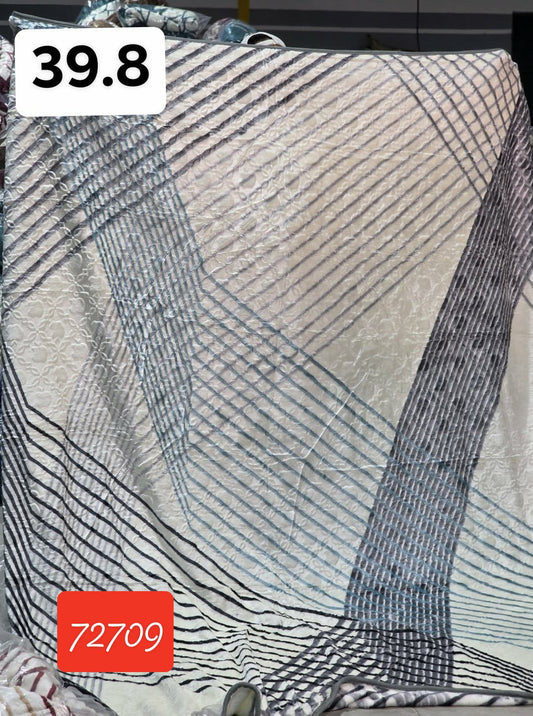 Couverture 2 places bleue