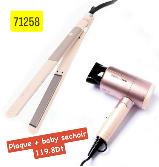 PACK offre spécial  plaque +PM sèche cheveux