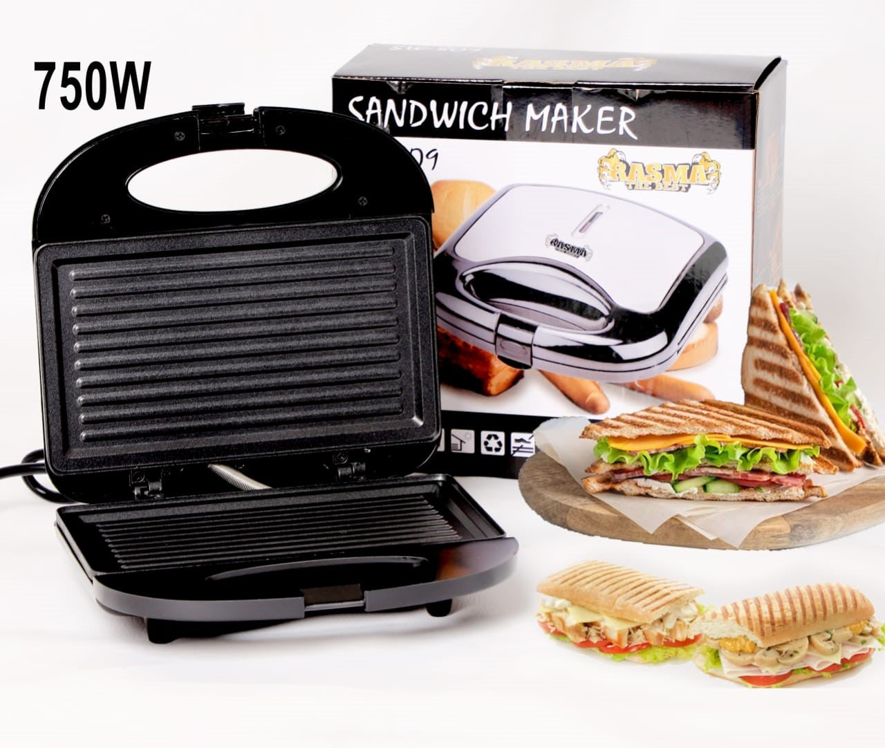 Appareil Panini 750W pm