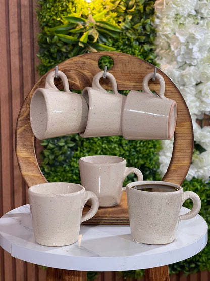 PACK service à café noir + support en bois كيسان الاوان مدموجة