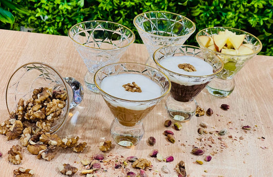 Service à Coupes à Glace 6 Pièces en Verre