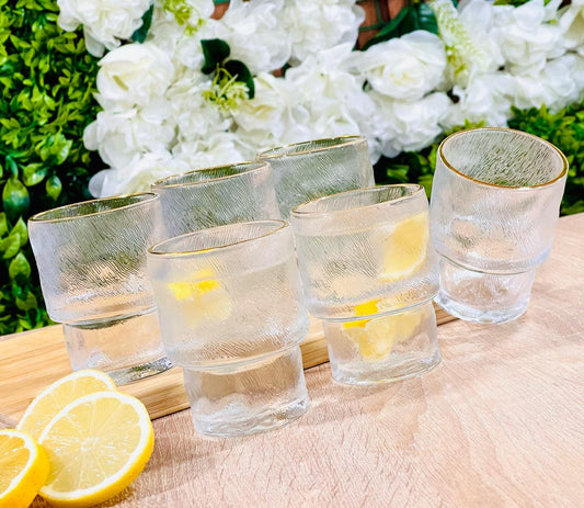 Verre à Eau 6 Pièces en Verre