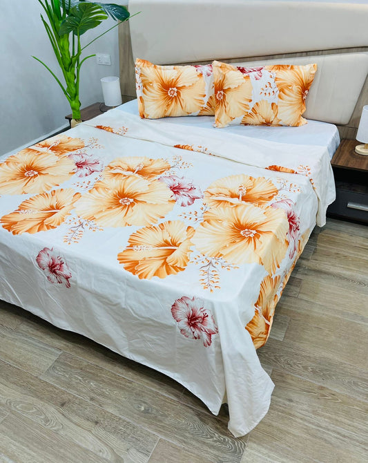 Drap 2 places 220*230/55*75cm ملحفة  و قشور مخادد