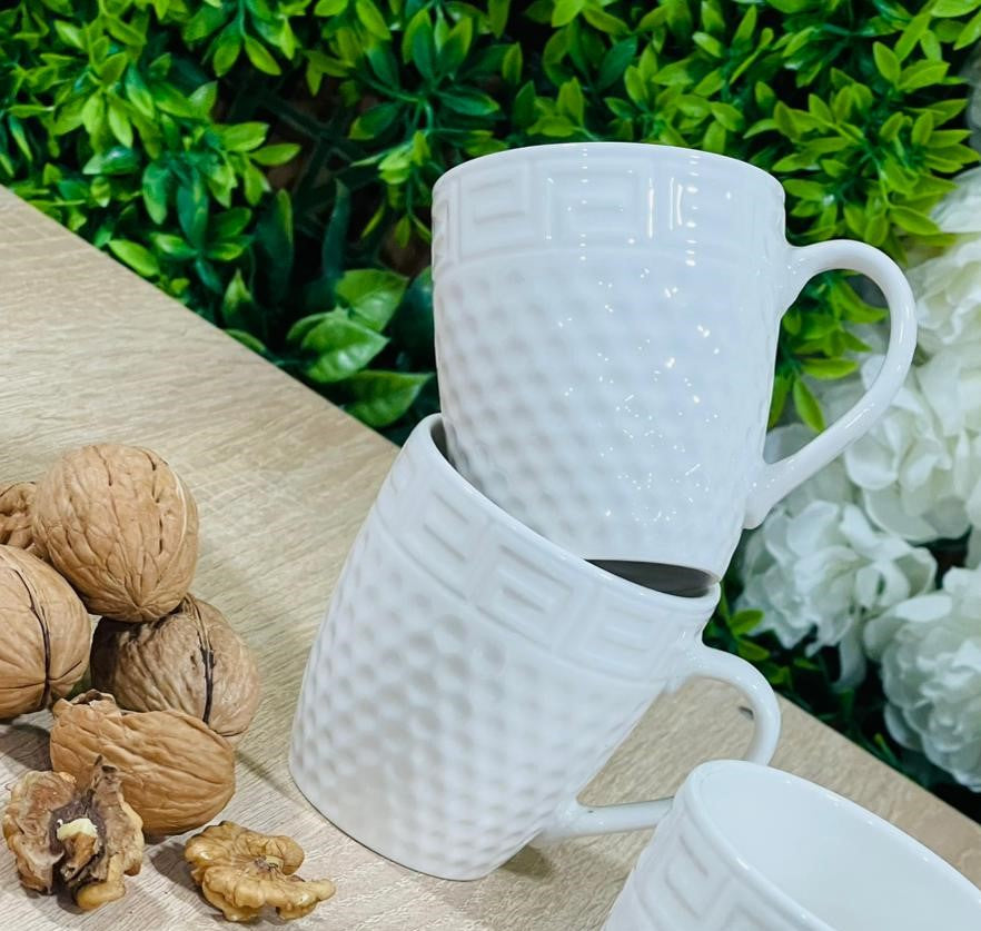 كيسان 2 Tasses 2 pièces blanc simple