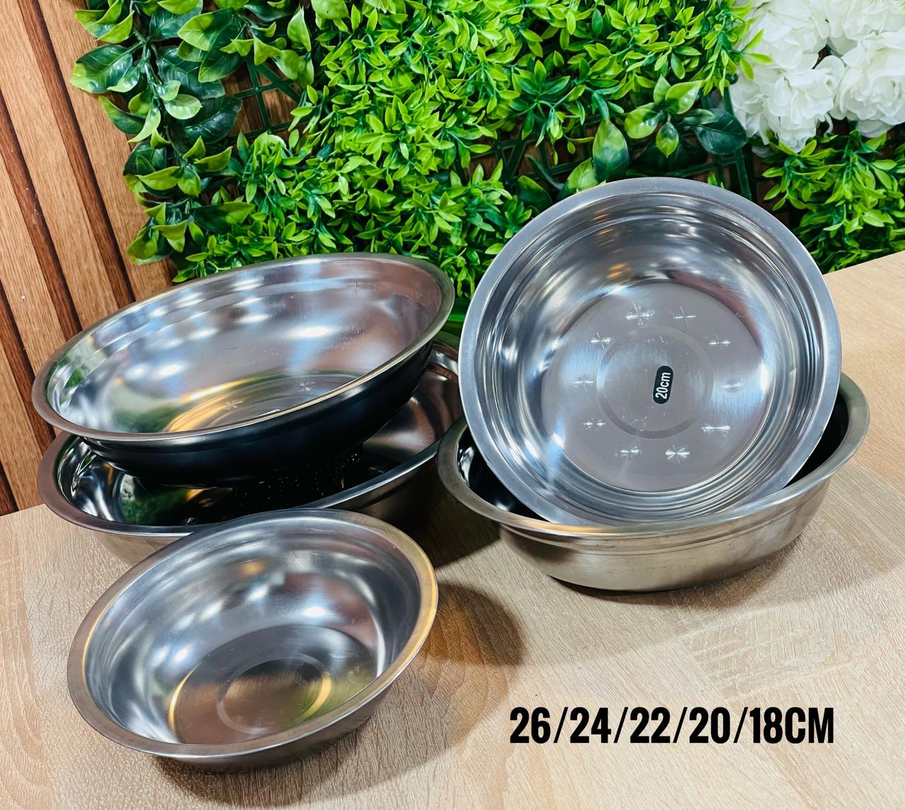 Série 5 pièces 18/20/22/24/26cm  شقايل