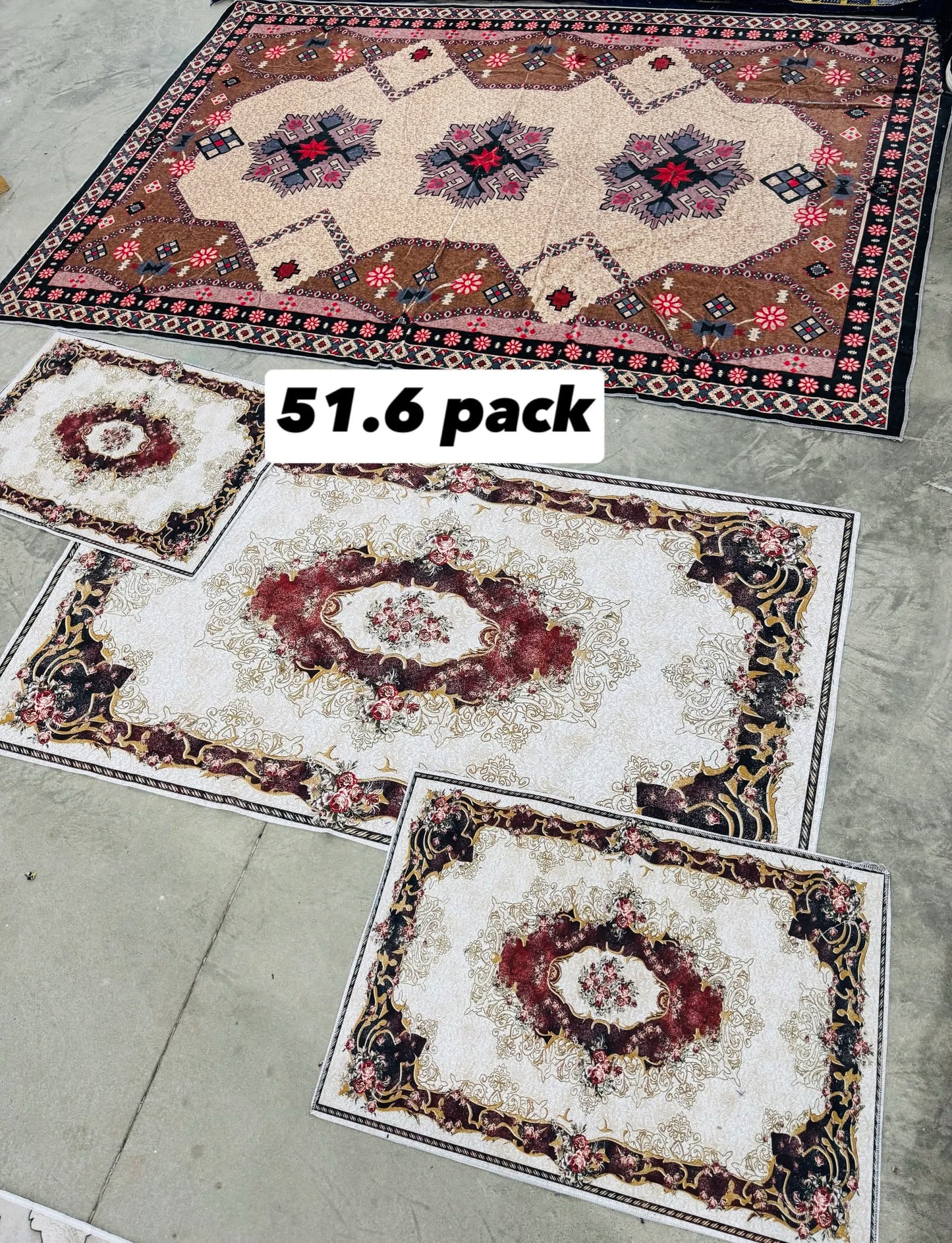 Pack /  3 pcs زربية خفيفة+زرابي