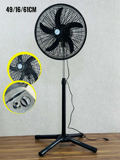 Ventilateur Sur Pieds noir 49/16/61cm