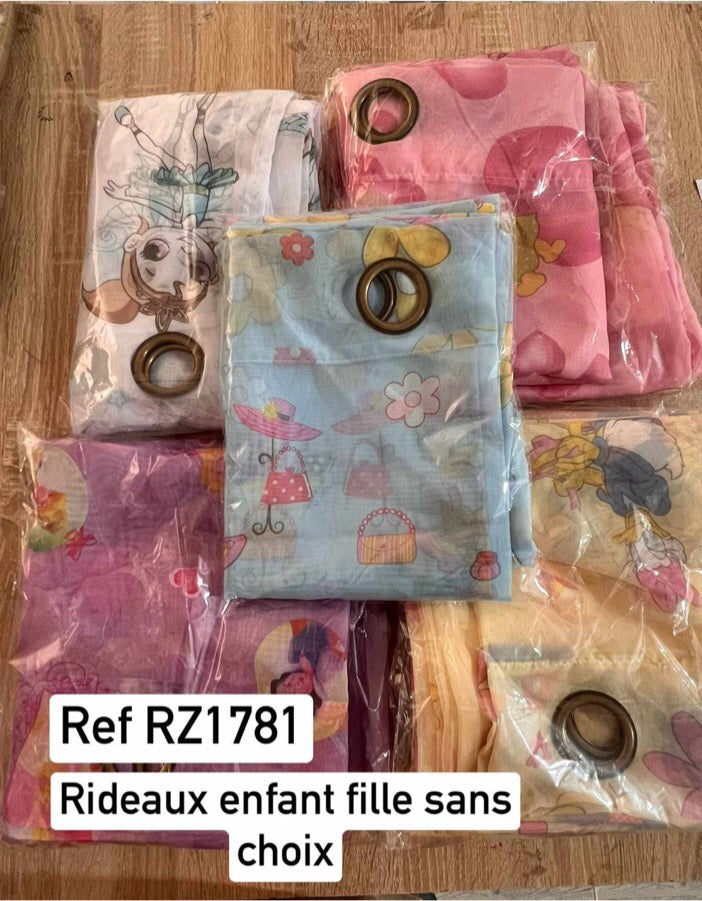 Rideau 1 panneau chambre d'enfant مدموج