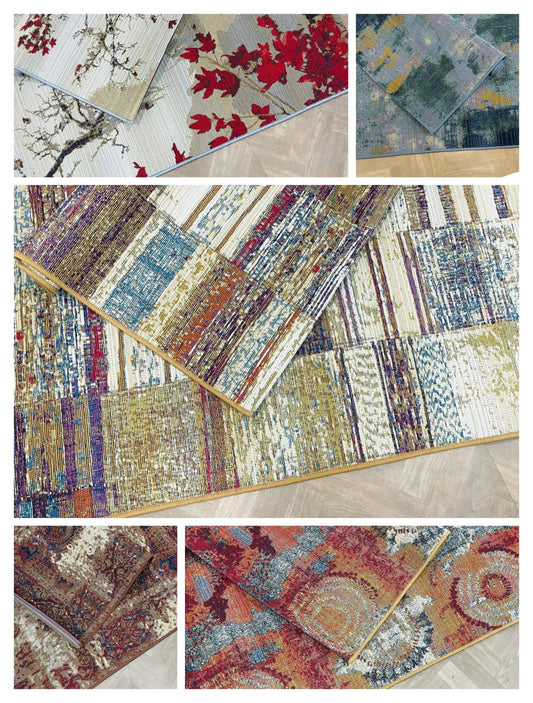 Tapis 3 pièces اللون و نقشة مدموجين