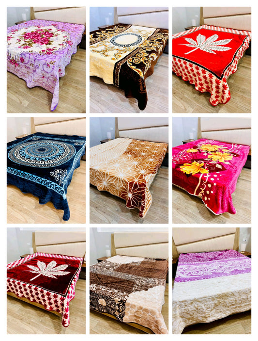 Couverture 2 places اللون و نقشة مدموجين