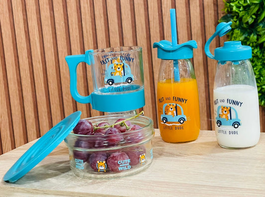 Ensemble bouteille bébé 4 pièces Ringa Poppy