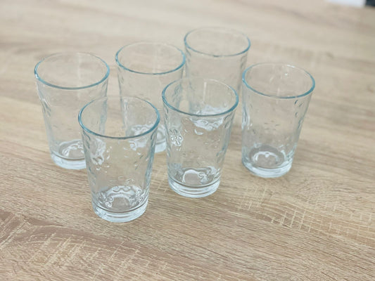 6 Tasses en verre كيسان مدموجين