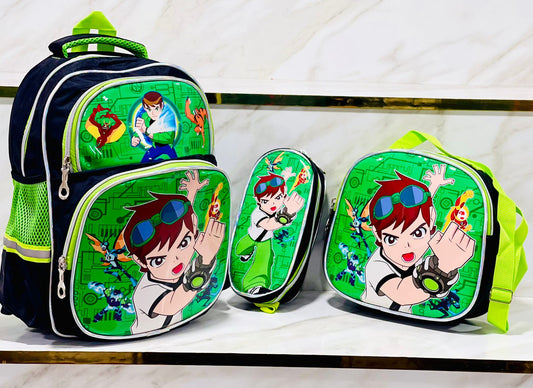 3 pièces Sac à dos bandoulière et trousse