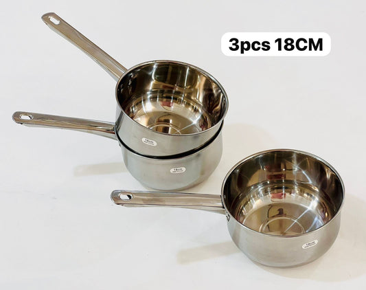 3 pots à café 18cm