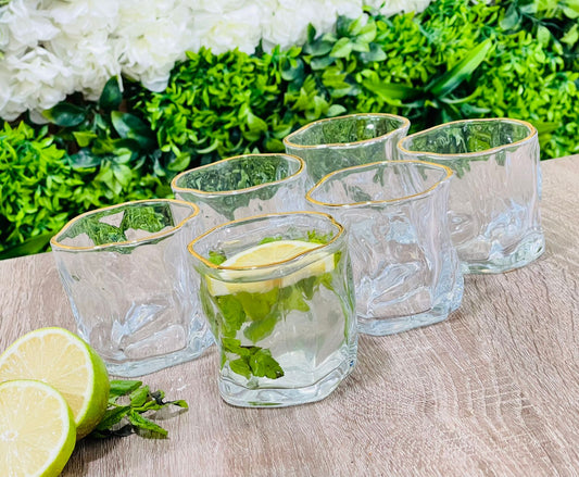 Service à Eau 6 Verres en Verre