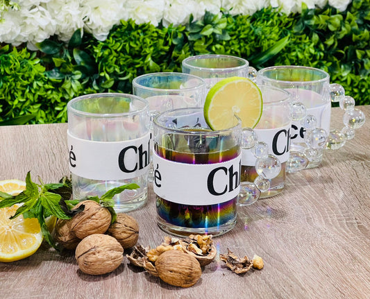 6 tasses en verre