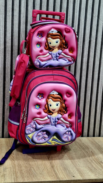 Cartable Avec Support sac Repas et Trousse Pour Fille