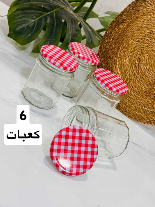 6 pièces boitte en verre