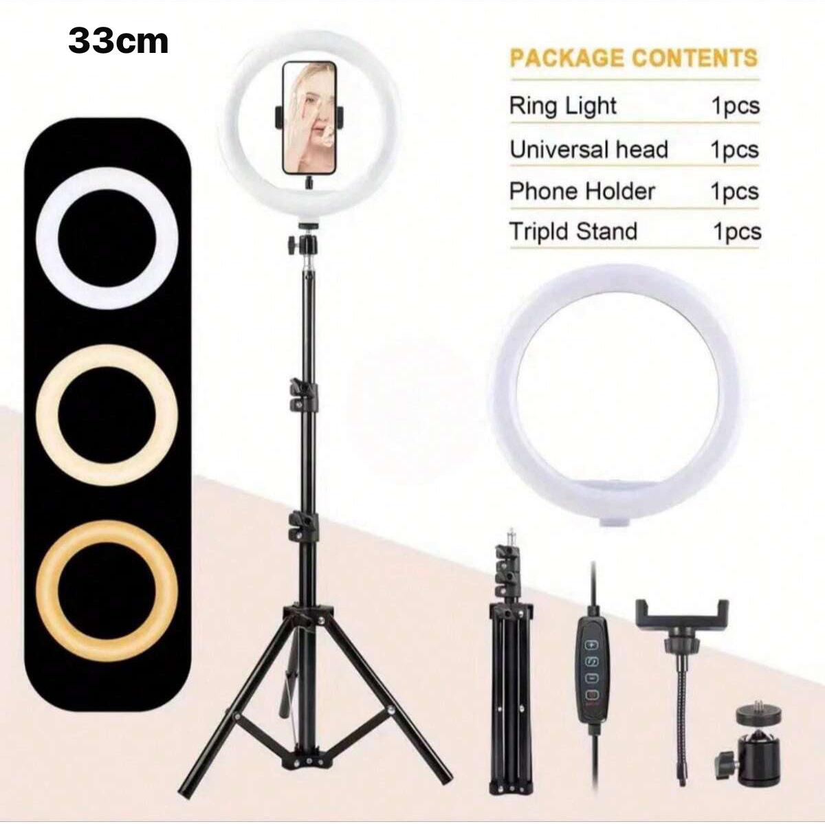 Ring Light pour selfie Diamètre 33 cm