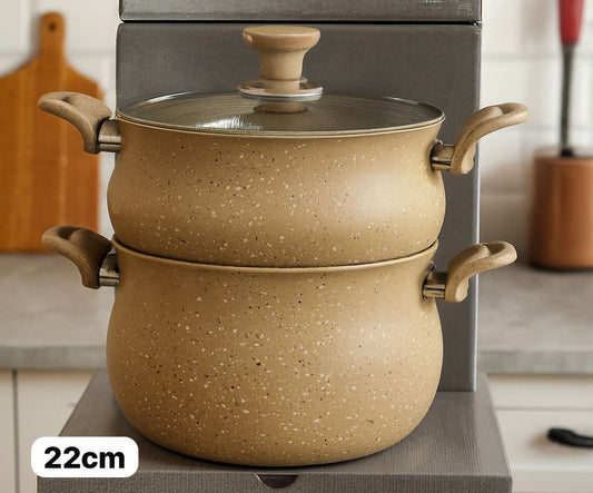 Couscoussier  Granite 22cm مقفول beige