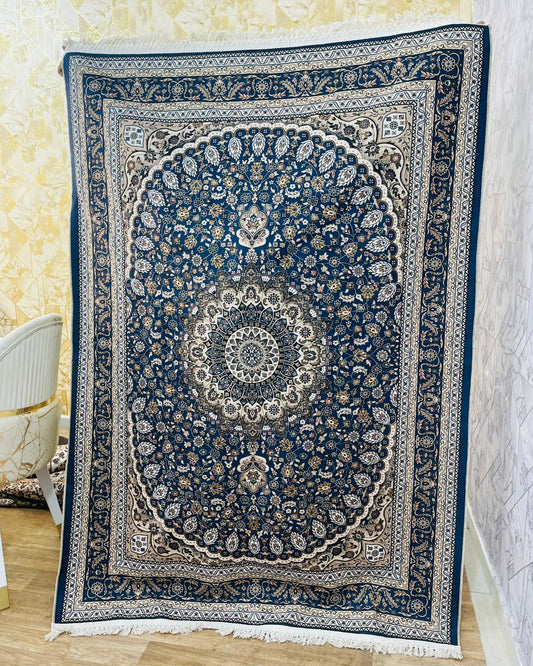 Tapis bleu