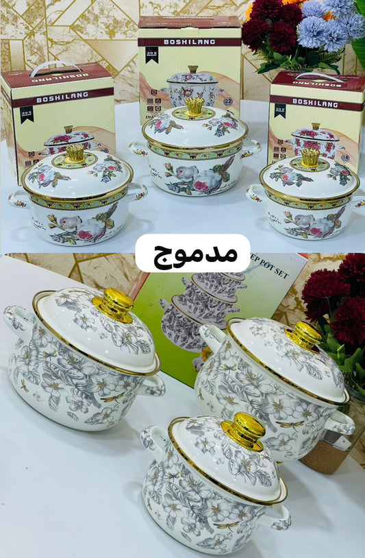 série 3 faitouts النقشة مدموجة