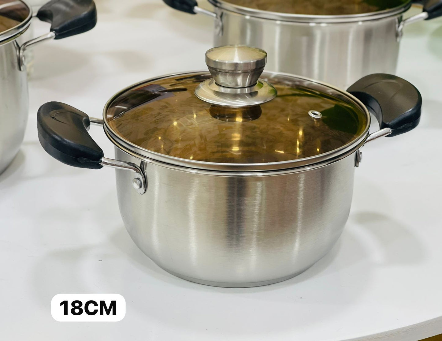 faitout inox  18 cm طنجرة