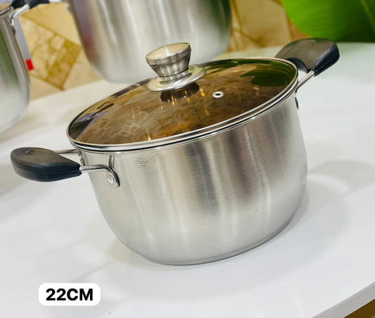 faitout inox 22cm طنجرة