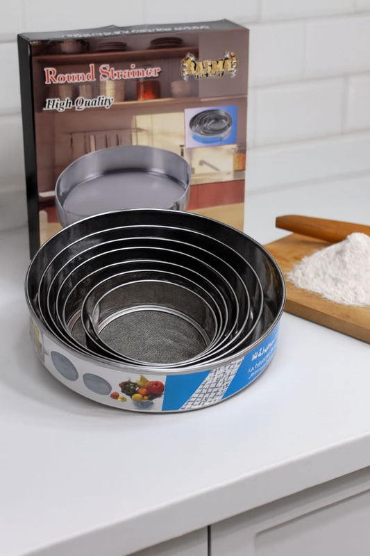 Ensemble de passoires  en acier inoxydable  صفايات مدورة