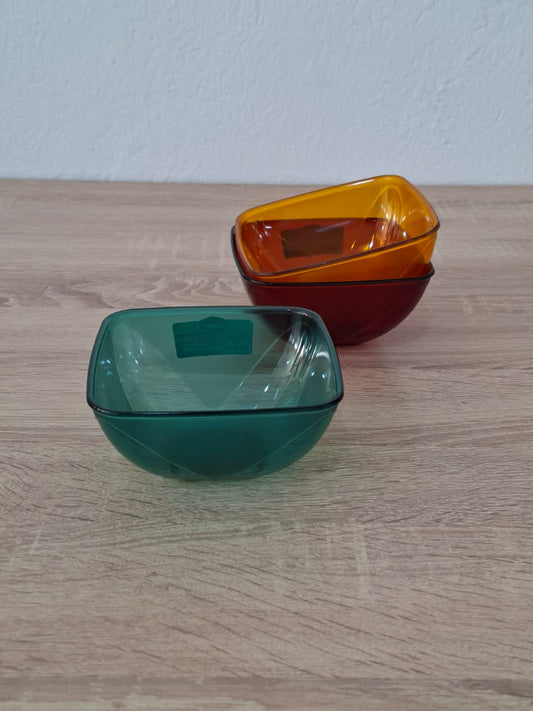 Bol en plastique 8 pcs carré مدموج code shayma