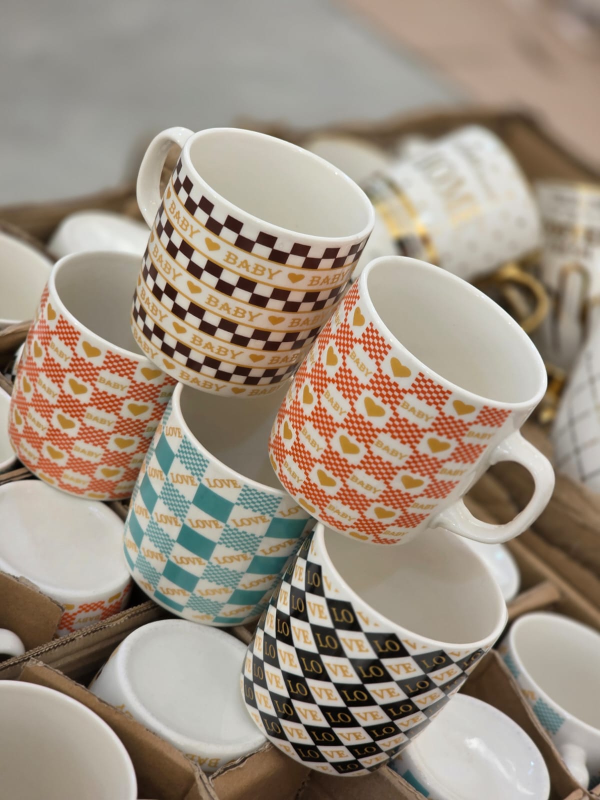 5 mugs  كيسان مدموجين