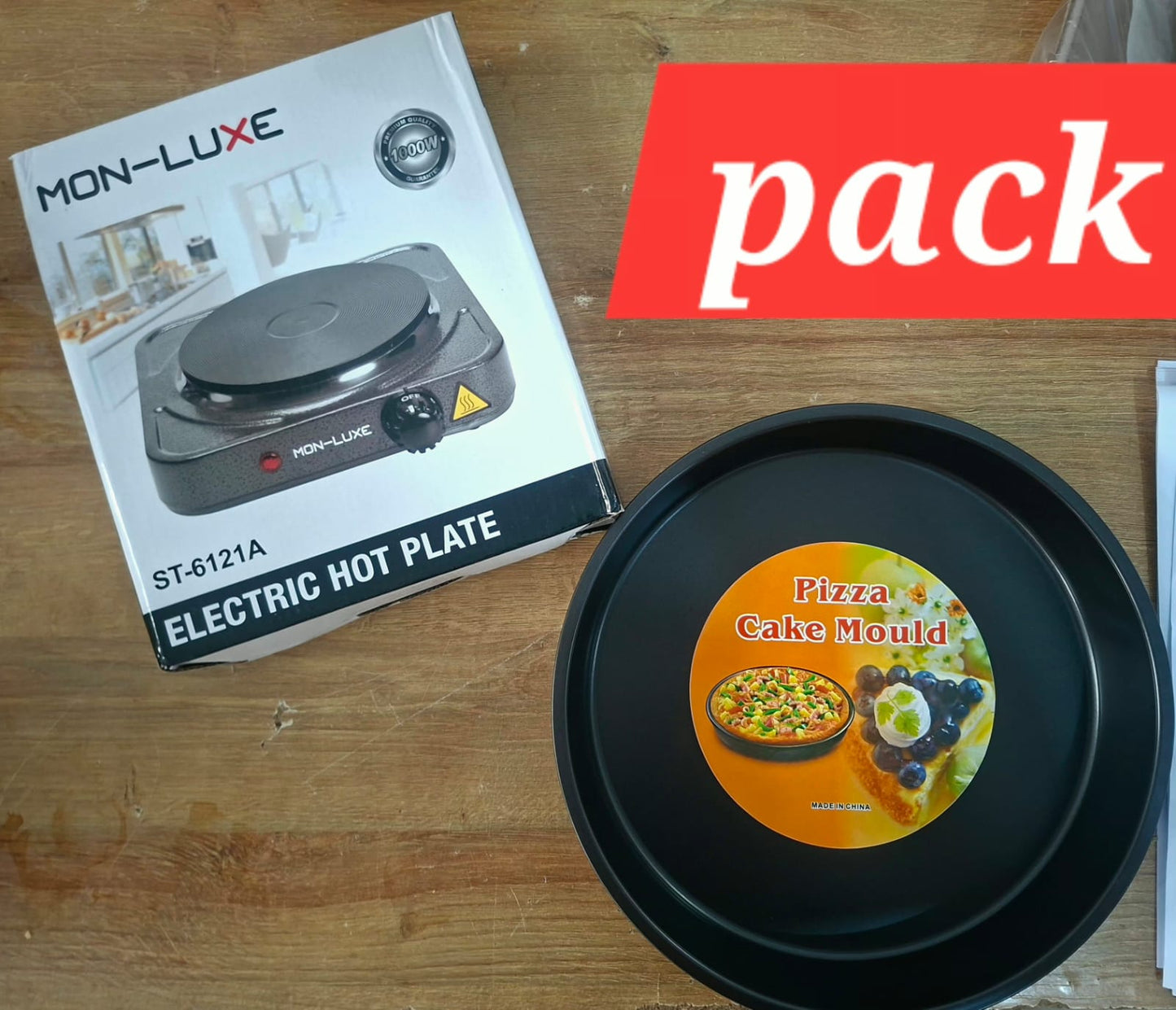 Pack Hot Plate Réchaud Electrique à 1 Feu + moule