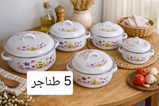 Service de 5 faitouts blanc