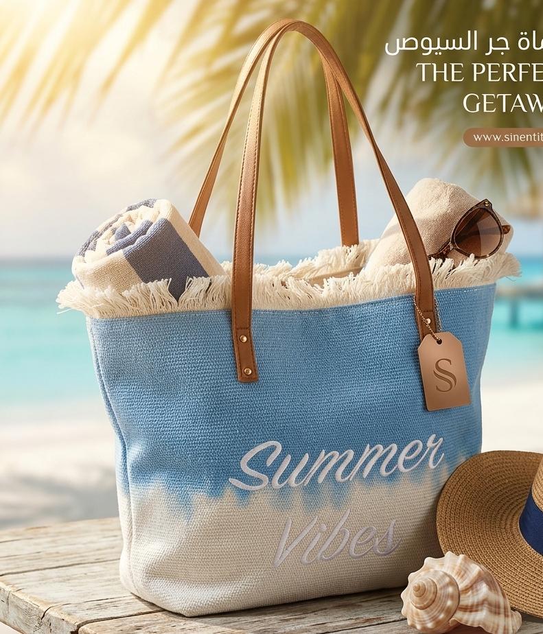 sac de plage اللون مدموج